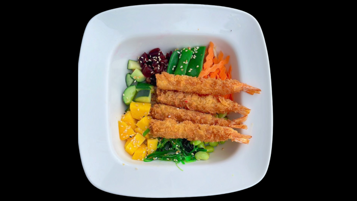 Crevetten Tempura Pokebowl